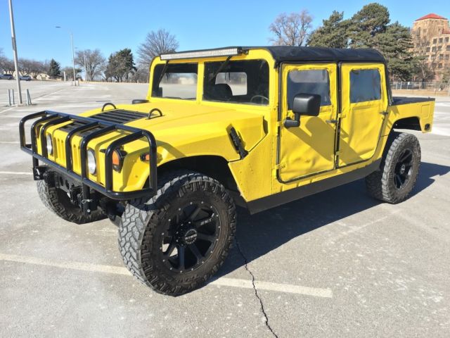 1992 Hummer H1 (Humvee M998 HMMWV) KEVLAR painted STREET LEGAL title 6.2L Diesel 1992 Hummer H1 Open Soft Top 4 Door