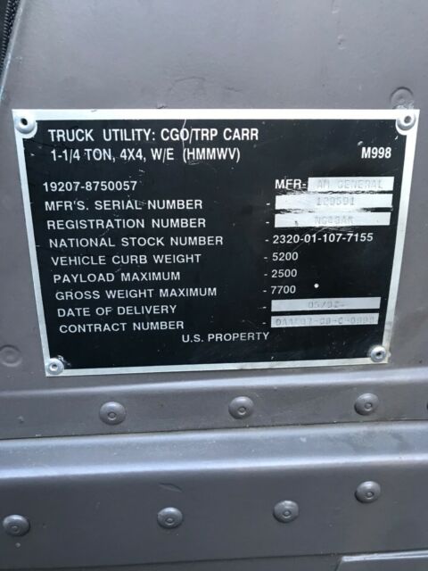 1992 Hummer H1 - photo 10