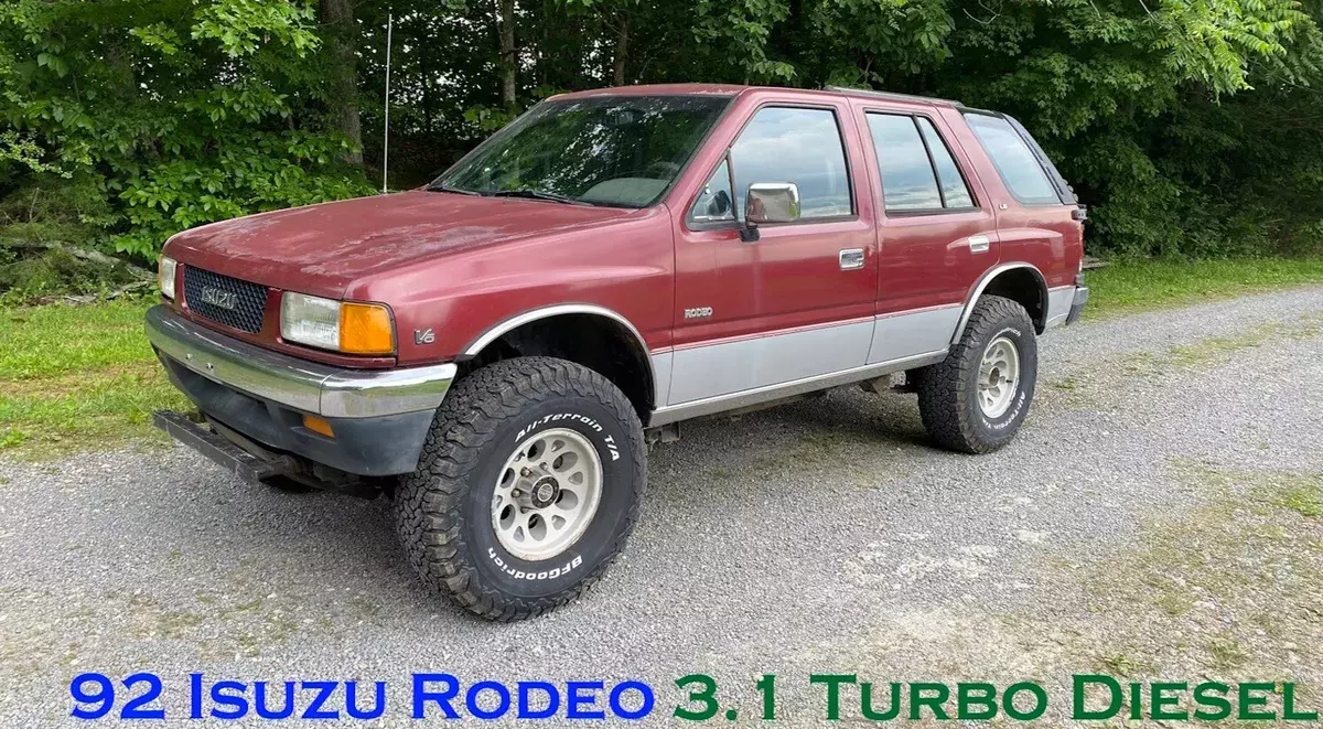 1992 Isuzu Rodeo 4x4 5spd TURBO DIESEL Scout Bronco 1992 Isuzu Rodeo 4X4 5 SPD TURBO DIESEL SCOUT BRONCO