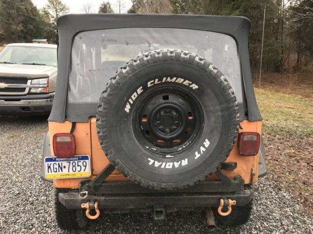 1992 Jeep Wrangler 2.5l 5 speed 1992 Jeep Wrangler 4 inch lift