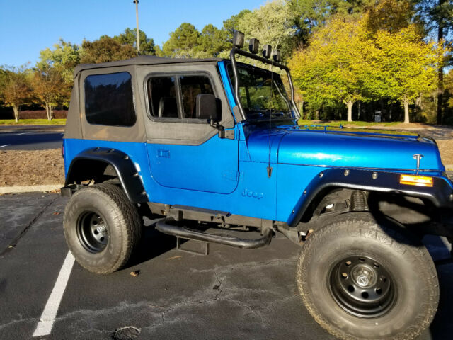 1992 Jeep Wrangler YJ - OEM 5-Spoke Alloy Rims, Chrome + Sidesteps - photo 5