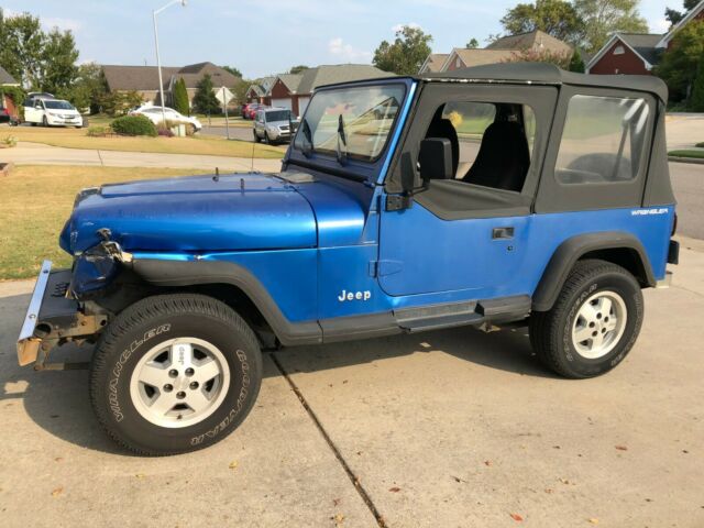 1992 Jeep Wrangler YJ - OEM 5-Spoke Alloy Rims, Chrome + Sidesteps - photo 3
