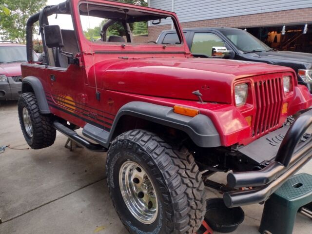1992 Jeep Wrangler / Yj SUV Red 4WD Manual ISLANDER 1992 Jeep Wrangler ISLANDER