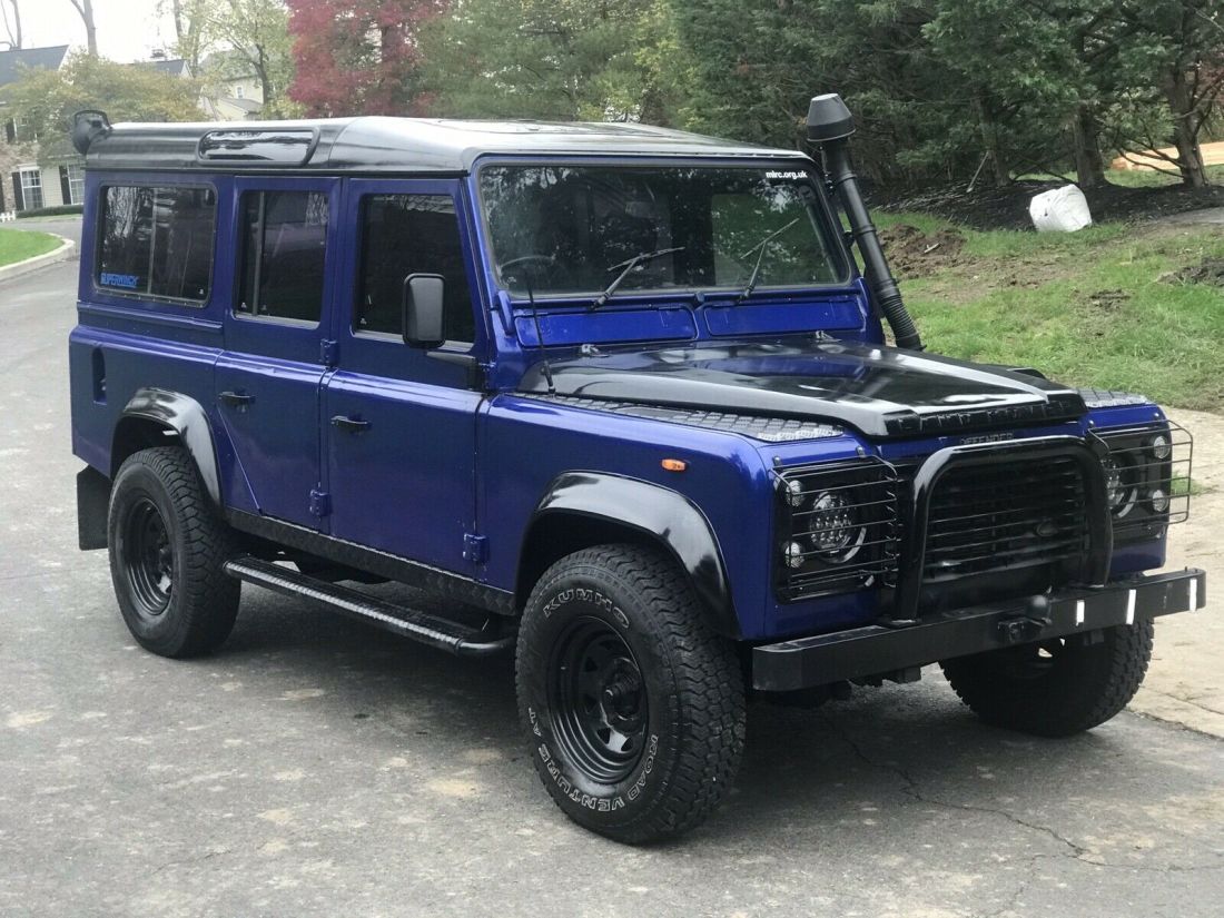 1992 Land Rover Defender SUV Blue 4WD Manual 110 1992 Land Rover Defender 110