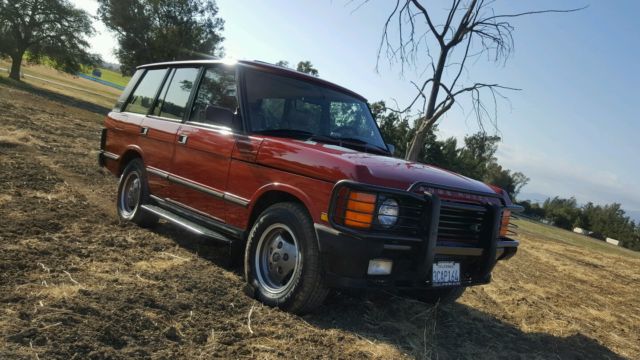 1992 Land Rover Range Rover 2 Owner California Vehicle Rust Free No Reserve 1992 Land Rover Range Rover