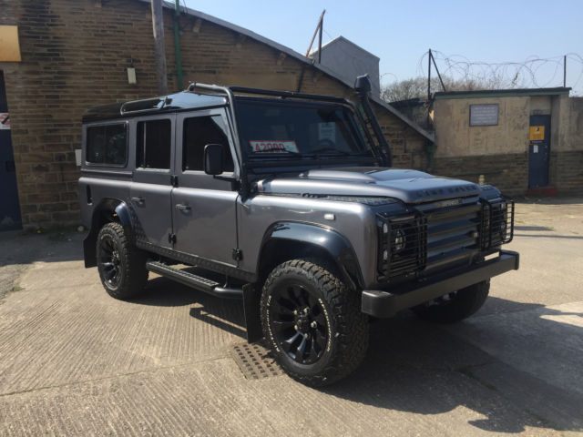 1992 LANDROVER DEFENDER 110 200TD CSW TOTAL STRIP CHASSIS UP REBUILD CORRIS GREY 1992 Land Rover Defender County Station Wagon