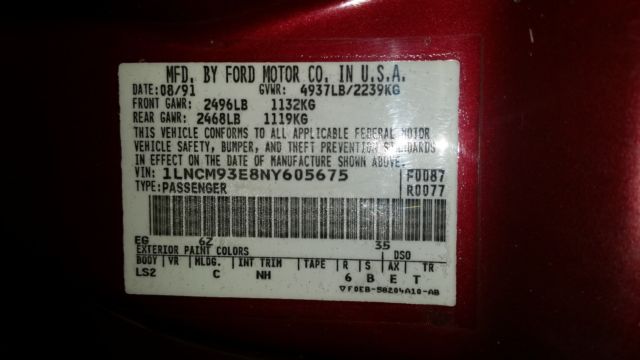 1992 Lincoln Mark Series Mark VII - photo 8