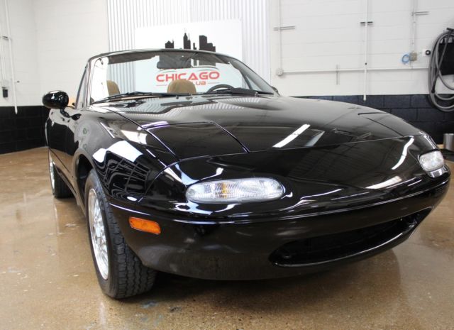 1992 Mazda MX-5 Miata Black & Tan Nardi - photo 3