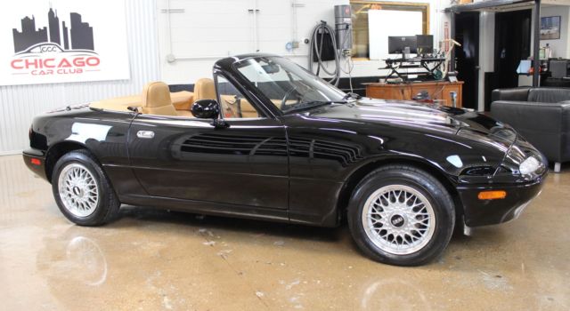 1992 Mazda MX-5 Miata Black & Tan Nardi - photo 5