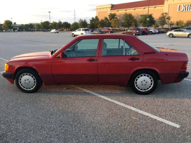1992 Mercedes-Benz 190E 2.6 Sedan Super Clean and Desirable Red/Tan Color Combo 1992 Mercedes-Benz 190-Series 2.6 Sedan 4-Door