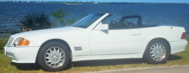 1992 Mercedes Benz 500SL White/Black Both Tops GORGEOUS CAR 1992 Mercedes-Benz SL-Class