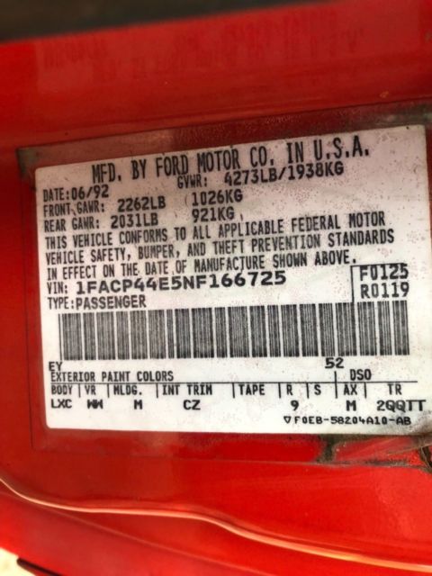 1992 Ford Mustang - photo 9