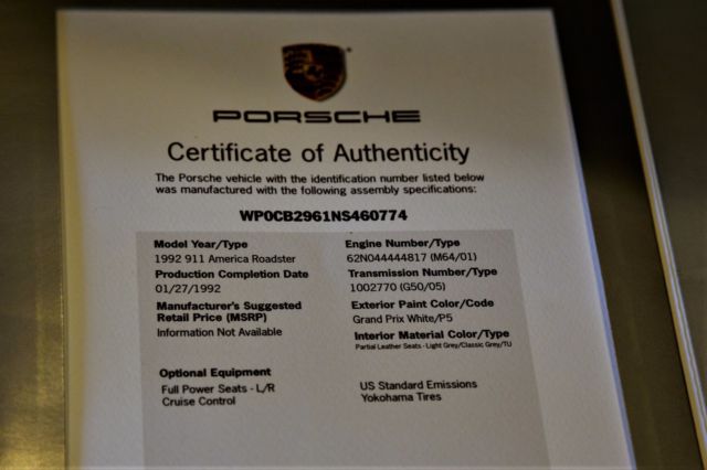 1992 Porsche 911 American Roadster - photo 2