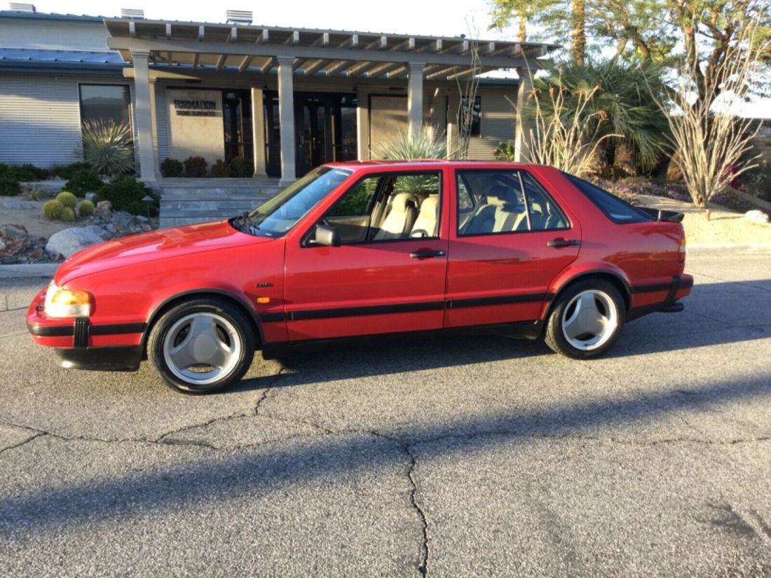 1992 SAAB 9000 Turbo / 5 Door / 5 Speed / Talladega Red - Taupe / So Cal No Rust 1992 Saab 9000 Turbo