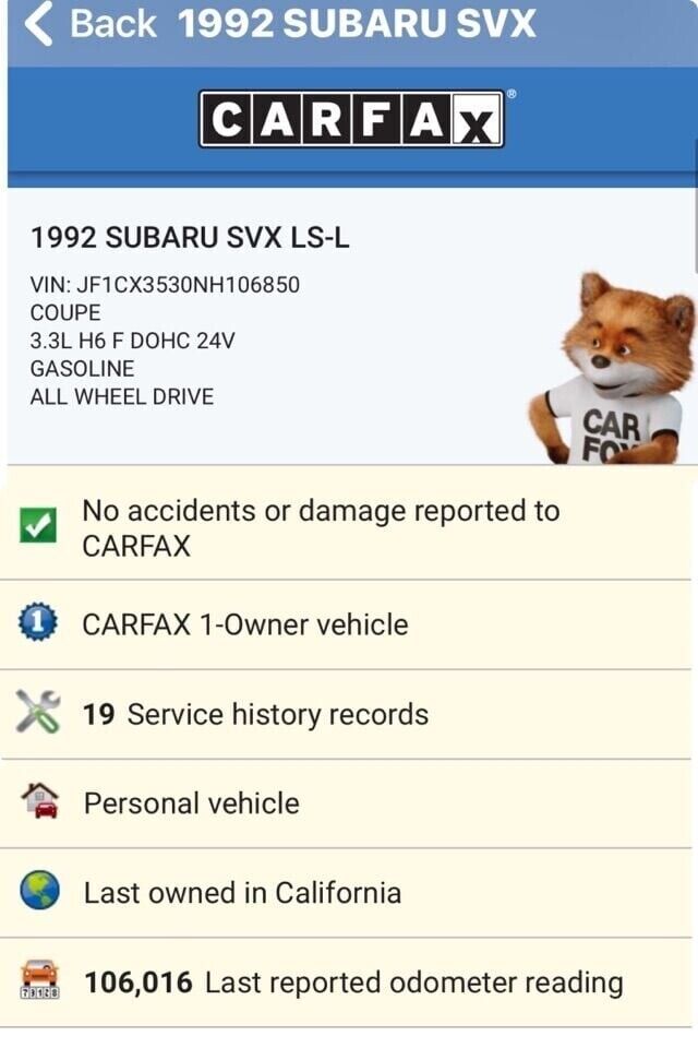 1992 Subaru SVX - photo 12