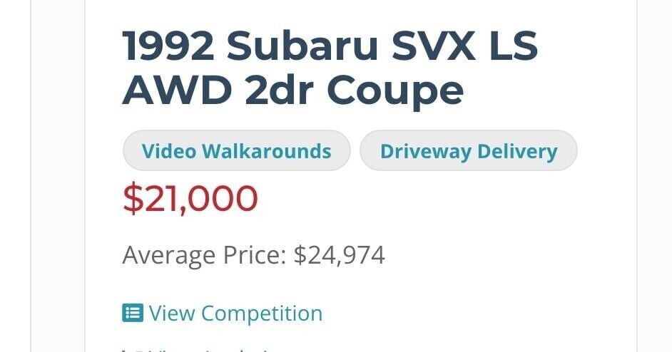 1992 Subaru SVX - photo 3