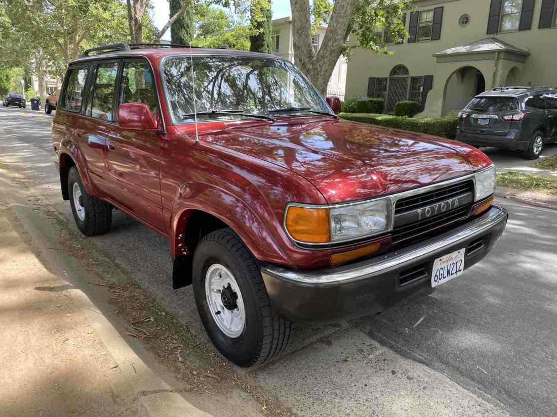 1992 Toyota Land Cruiser SUV Red 4WD Automatic FJ80 1992 Toyota Land Cruiser FJ80