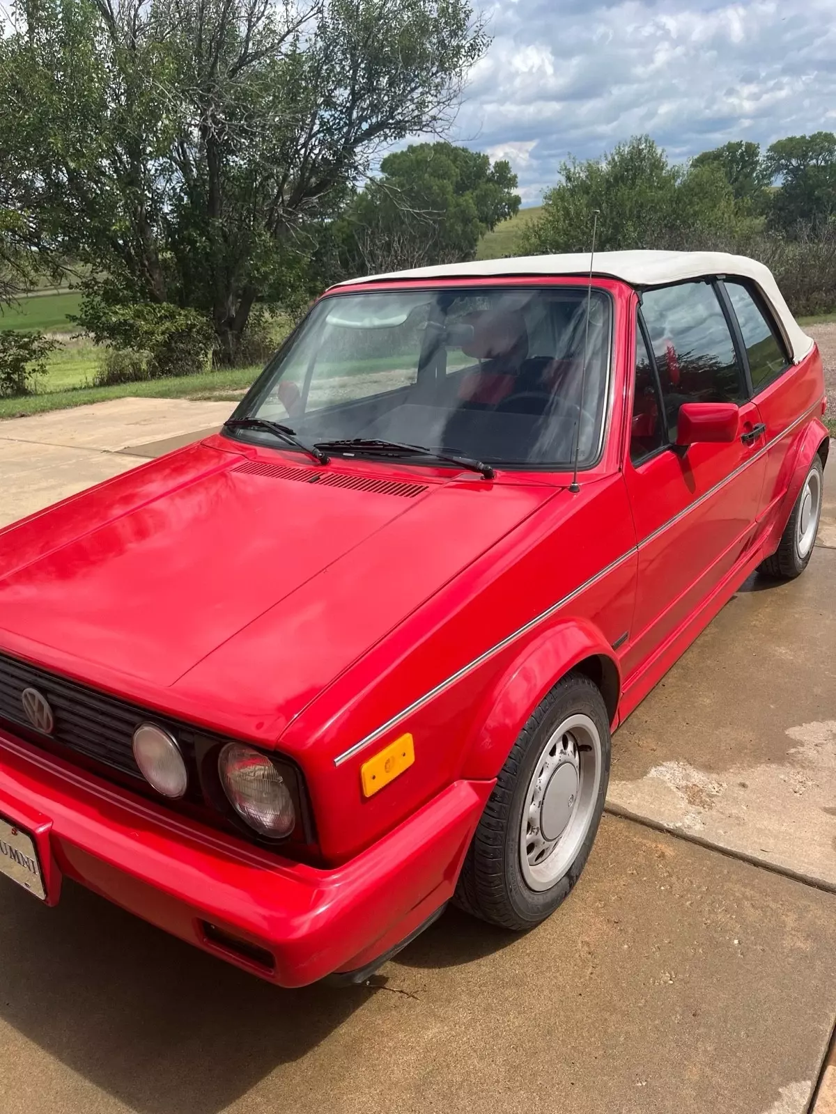 1992 Volkswagen Cabriolet Convertible Red 1992 Volkswagen Cabriolet