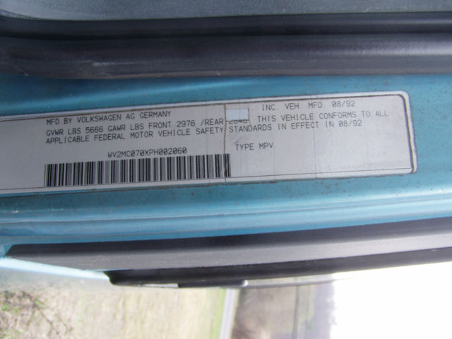1992 Volkswagen EuroVan - photo 10