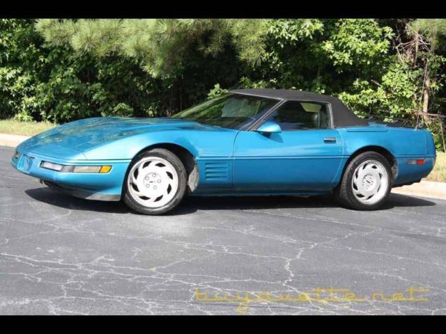 1992Bright Aqua Metallic Corvette Buyavette inc Atlanta 1992 Chevrolet Corvette Convertible