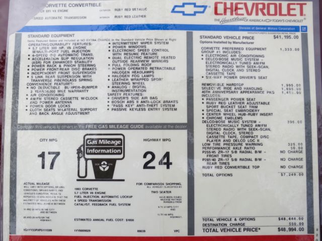 1993 Chevrolet Corvette - photo 12