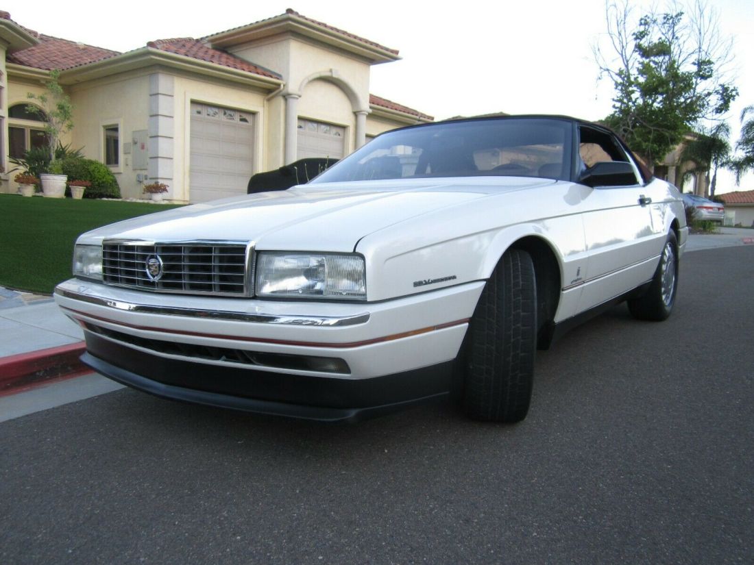 1993 Allante Convertible Pearl White Maroon Interior & Top 42,000 mi NO RESERVE! 1993 Cadillac Allante