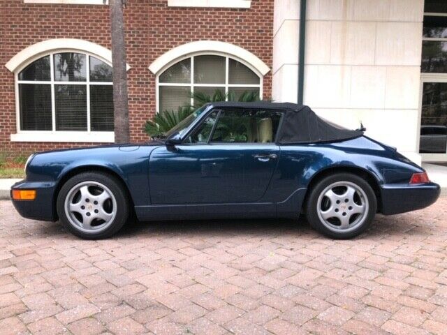 1993 Amazon Green 964 Carrera Cabriolet Manual Tranny 1993 Porsche 911 C4
