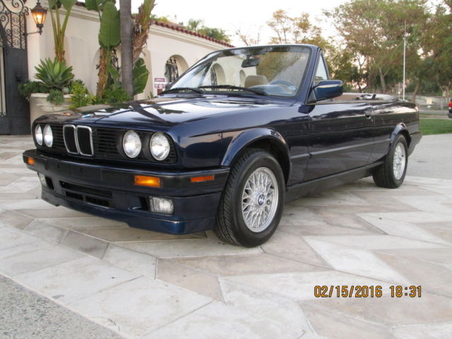1993 BMW 325i e30 Convertible 128k Miles Clean Title Carfax Pristine Condition 1993 BMW 3-Series