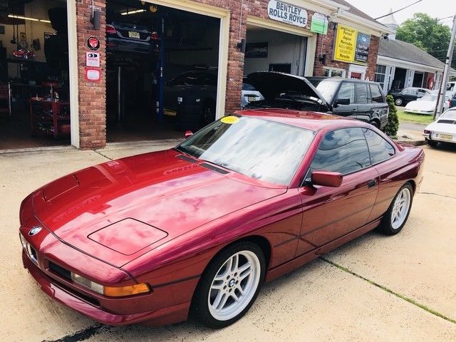 1993 BMW 850CI 12 CYLINDER 5.0L AUTOMATIC 70K MILES RED/TAN RWD COUPE RIMS RECON 1993 BMW 8-Series