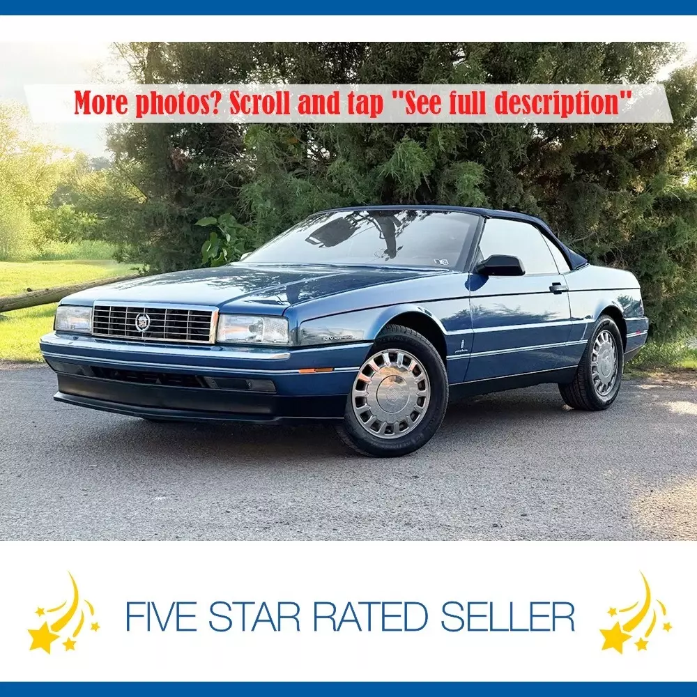 1993 Cadillac Allante Convertible 44k Serviced Carfax Last Year We ship!