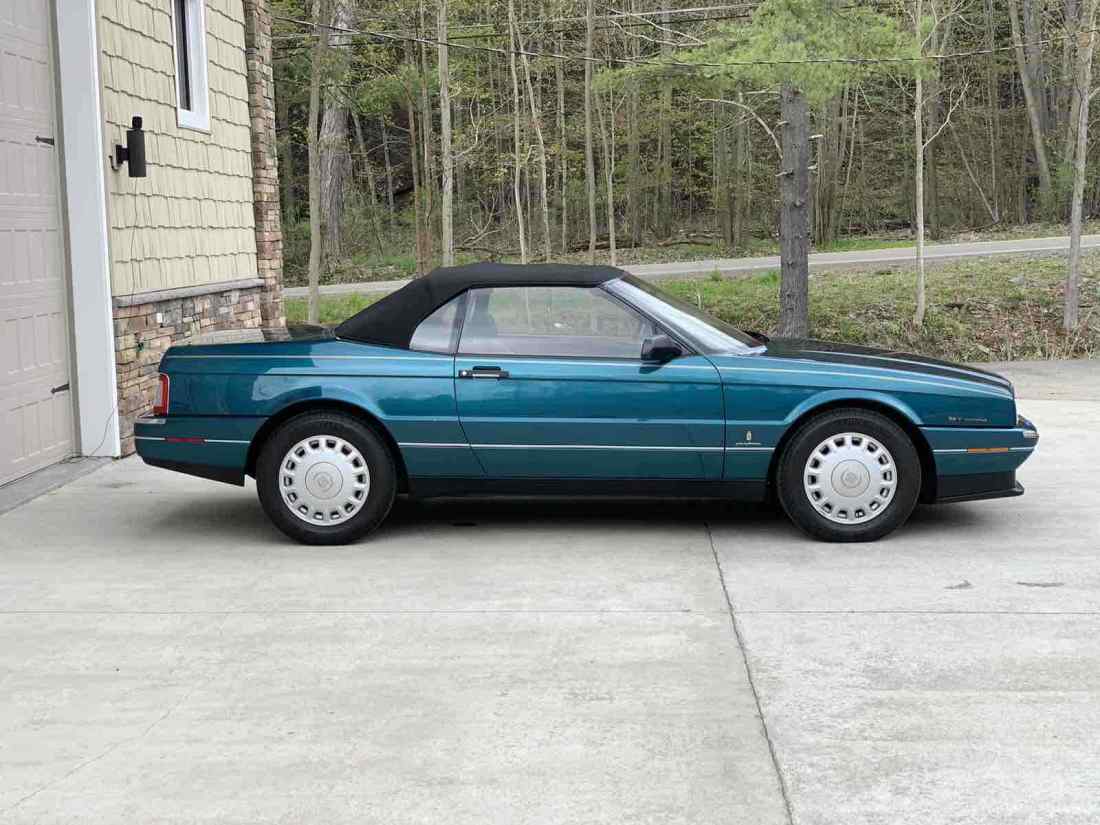 1993 Cadillac Allante Convertible FWD Automatic Teal Green Verde Flax 1993 Cadillac Allante