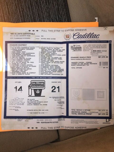1993 Cadillac Allante - photo 13