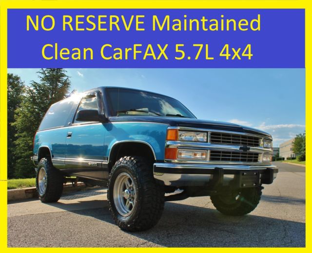1993 Chevrolet Blazer K5 350 V8 5.7L 4x4 1993 Chevrolet Blazer 124k blue