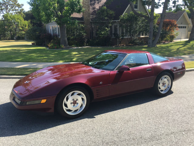 1993 CHEVROLET CORVETTE C4 40TH ANNIVERSARY DARK RUBY METALLIC CLEAN MUST SEE!!! 1993 Chevrolet Corvette C4
