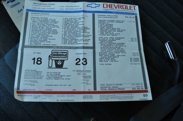 1993 Chevrolet S-10 88k miles - SUPER CLEAN - 150 Pictures - photo 12