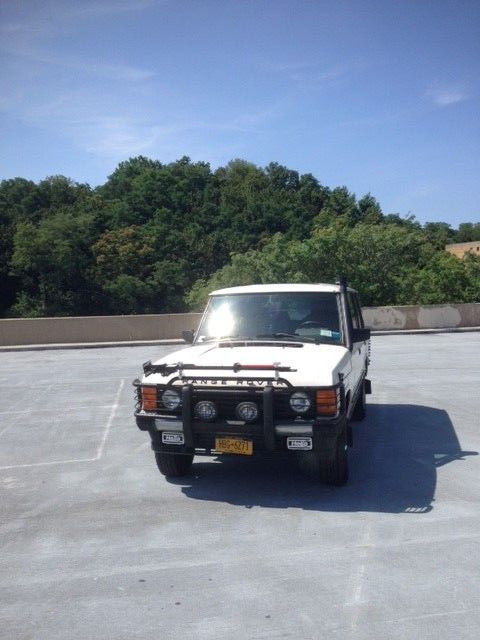 1993 Classic White Land Rover Range Rover County LWB Sport Utility Custom Engine 1993 Land Rover Range Rover LWB