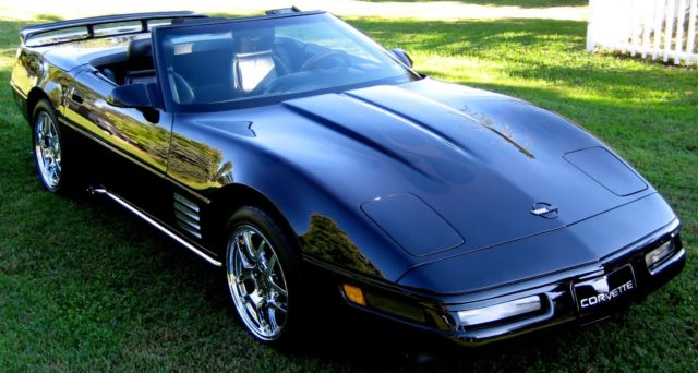 1993 Convertible,Triple Black,Auto,52k Orig miles,Chrome Wheels,Ghost Flames,AC. 1993 Chevrolet Corvette C-4 Convertible