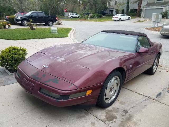 1993 Corvette 40th Anniversary Convertible Ruby 1993 Chevrolet Corvette Conv.