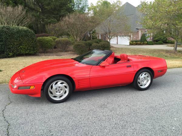 1993 CORVETTE CONVERTIBLE TORCH RED/RED INTERIOR, 40TH ANNIVERSARY, VERY RARE !! 1993 Chevrolet Corvette