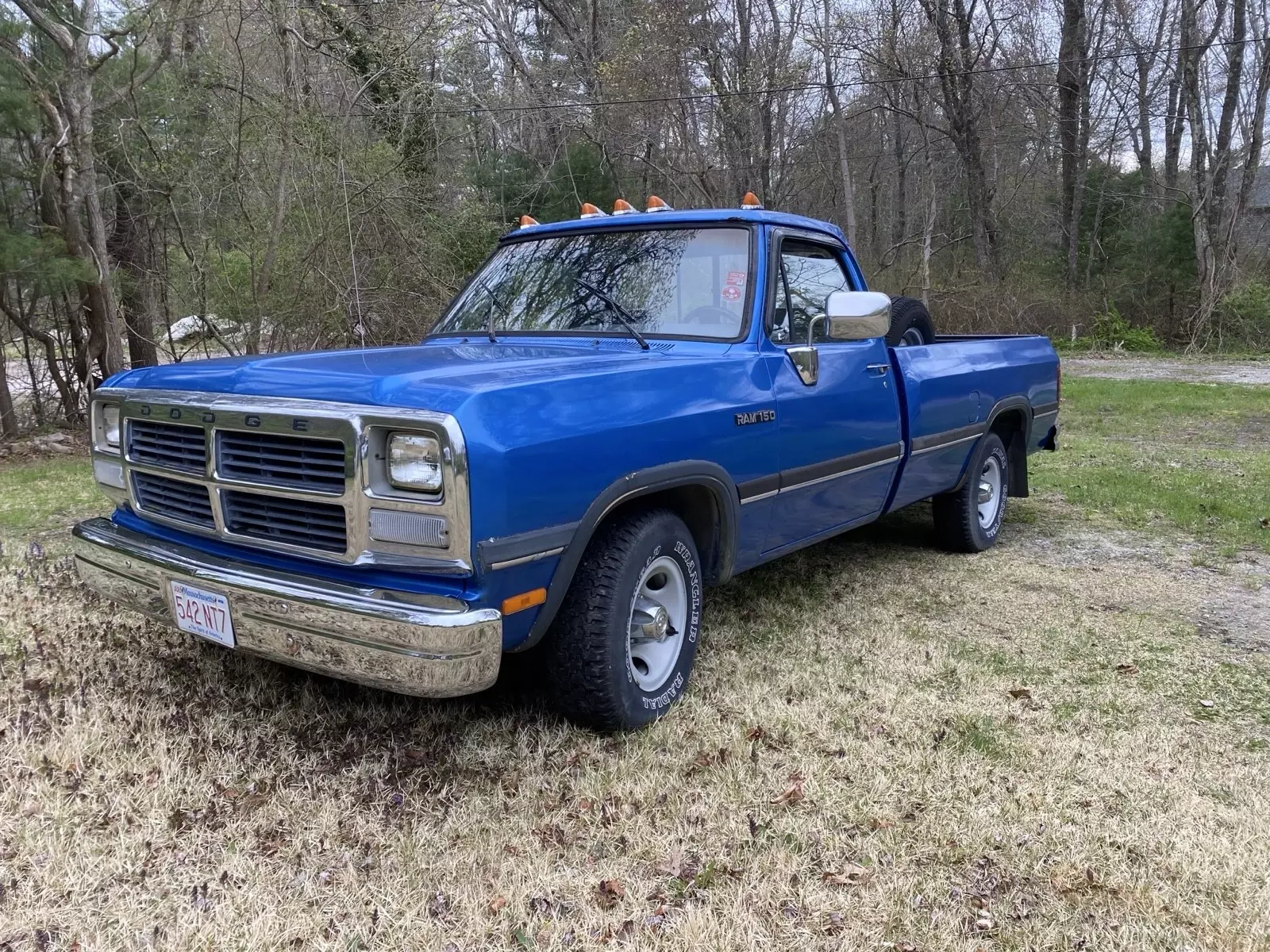 1993 Dodge D-Series Pickup Blue D150 1993 Dodge D-Series D150