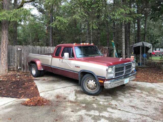 1993 Dodge D350 Diesel 2wd Dually Long Bed 5.9L Cummins Turbo Diesel Truck 1993 Dodge Ram 3500 LE
