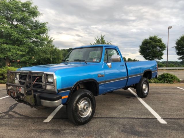 1993 DODGE POWER RAM 250 LE CUMMINS TURBO DIESEL 5 SPEED 4x4 80K MILES STOCK 1993 Dodge Ram 2500 LE