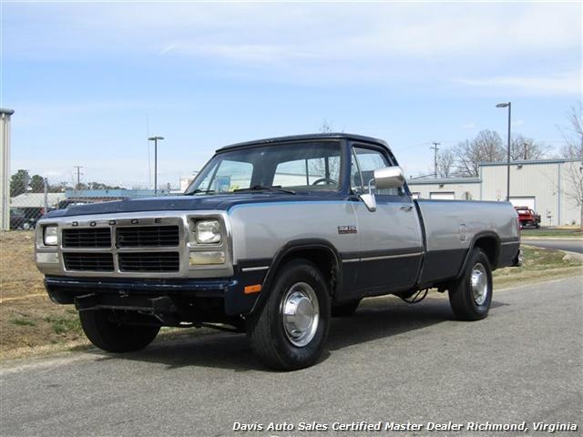 1993 DODGE RAM 250 LE 5.9 Cummins Turbo Diesel Re 330612 Miles Blue Pickup Truck 1993 Dodge Other Pickups LE 5.9 Cummins Turbo Diesel Re