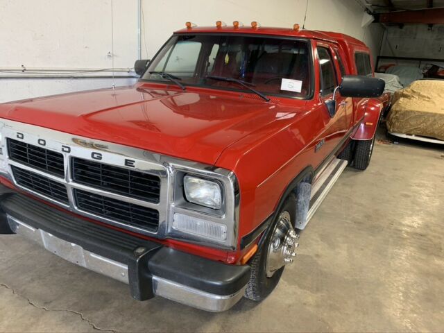1993 DODGE RAM D350 2WD LE 5.9 DIESEL CUMMINS 147K MILES RED--ONE OWNER 1993 Dodge Other Pickups LE