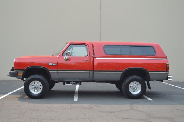 1993 DODGE RAM W250 LE SINGLE CAB 4X4 5.9L 12-VALVE CUMMINS DIESEL FIRST GEN!!! 1993 Dodge Ram 2500