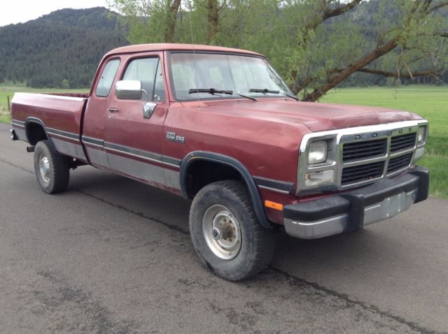 1993 DODGE W250 5.9 CUMMINS EXTENDED CAB DIESEL 4x4 5 SPEED MANUAL TRANSMISSION 1993 Dodge Other Pickups