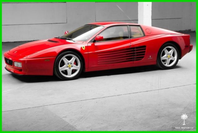 1993 Ferrari 512 TR 46,790 miles 3 Owners Testarossa 4.9L V12 Rosso Corsa 1993 Ferrari Testarossa 512 TR