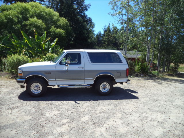 1993 Ford Bronco XLT 4WD Removable Top.Rust Free,Adult Owned.Nice Original Rig 1993 Ford Bronco