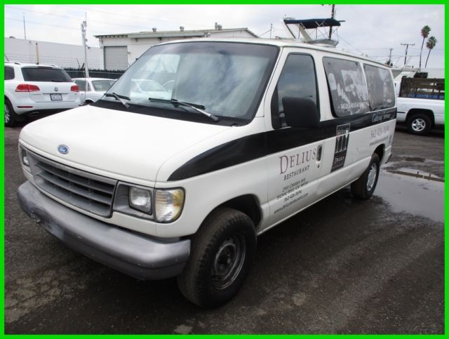 1993 FORD CLUB WAGON Custom Used 4.9L V6 12V Automatic Wagon NO RESERVE 1993 Ford E-Series Van Custom