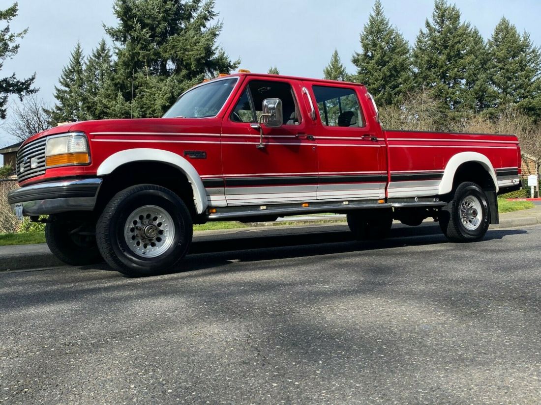 1993 Ford F-350 HD Crew Cab Long Bed V8 7.5L 460 4x4 “Roll-a-long” conversion 1993 Ford F-350 XLT